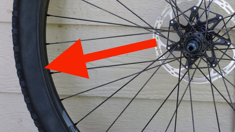 The portion of unmounted tire, where the red arrow points, is where you add sealant if you’re using a cup system.