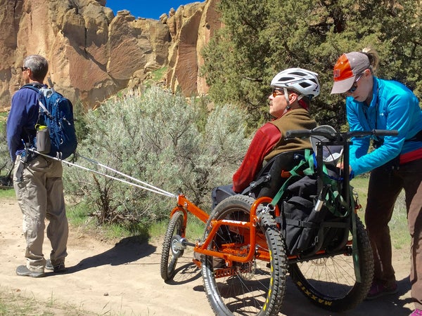 Geoff Babb (seated) at Smith Rock State Park, Oregon