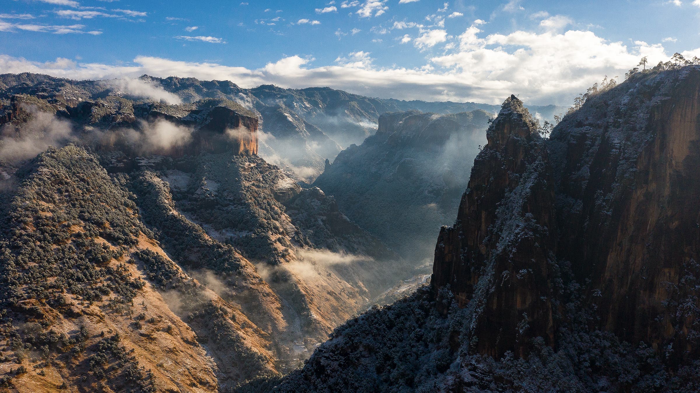 Layers of sierras and crags besiege the village of Liming.