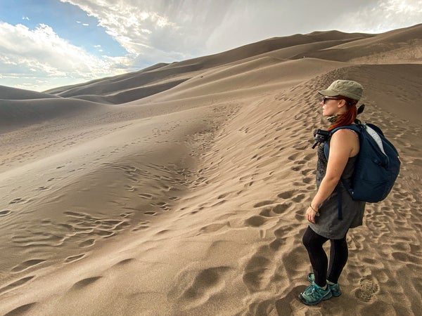 Star Dune, right in the middle of Great Sand Dunes National Park, is the tallest dune in North America. It stands 750 feet from base to summit and is a prized peak for any serious hiker visiting this destination.