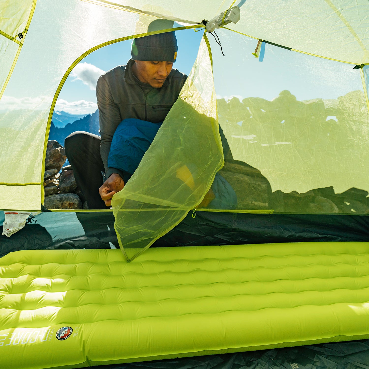 Repair your tent out in the field