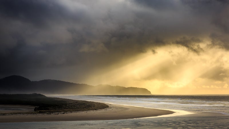 Storms Over Cape Lookout, Oregon at Sunset