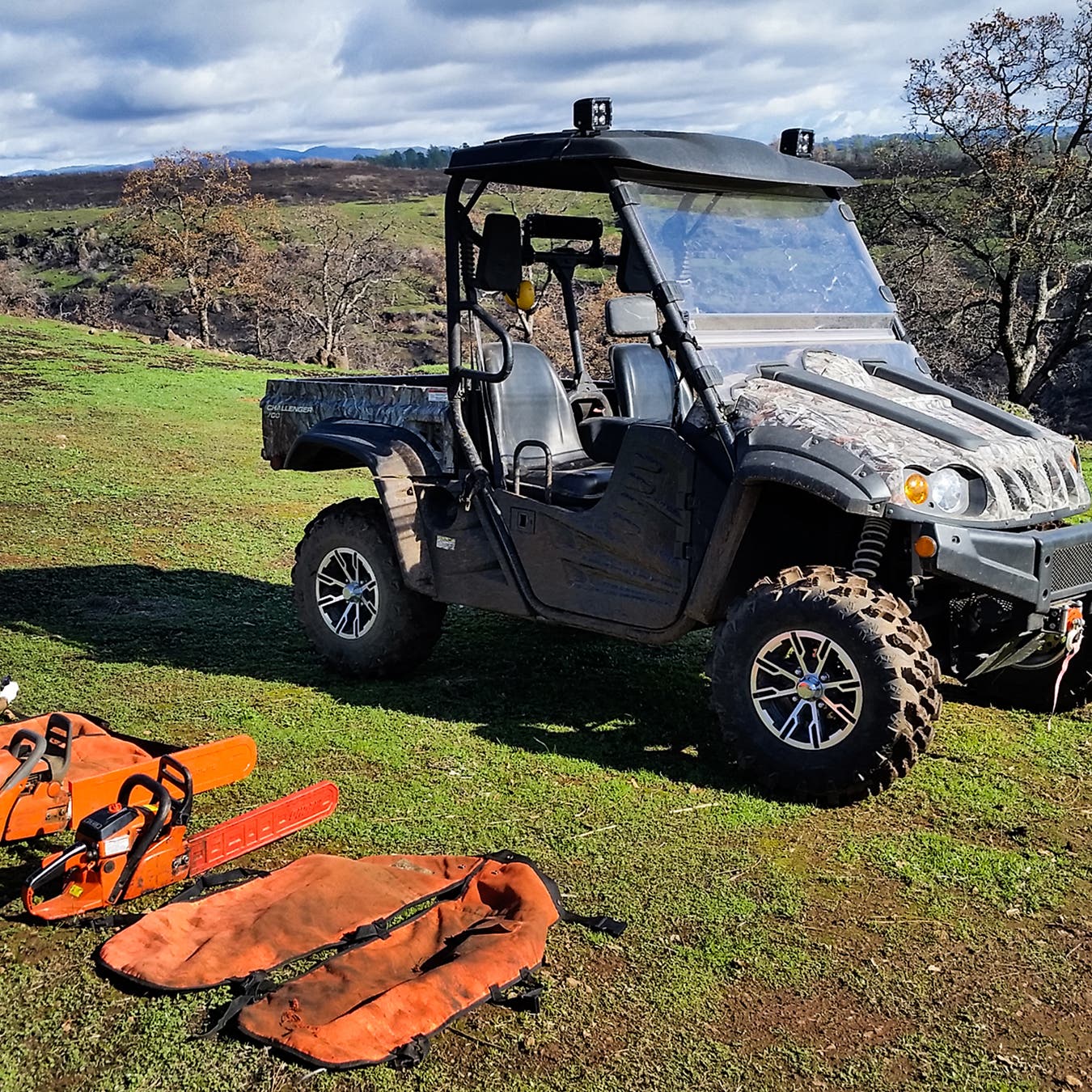 Some of the Houstons’ firefighting equipment