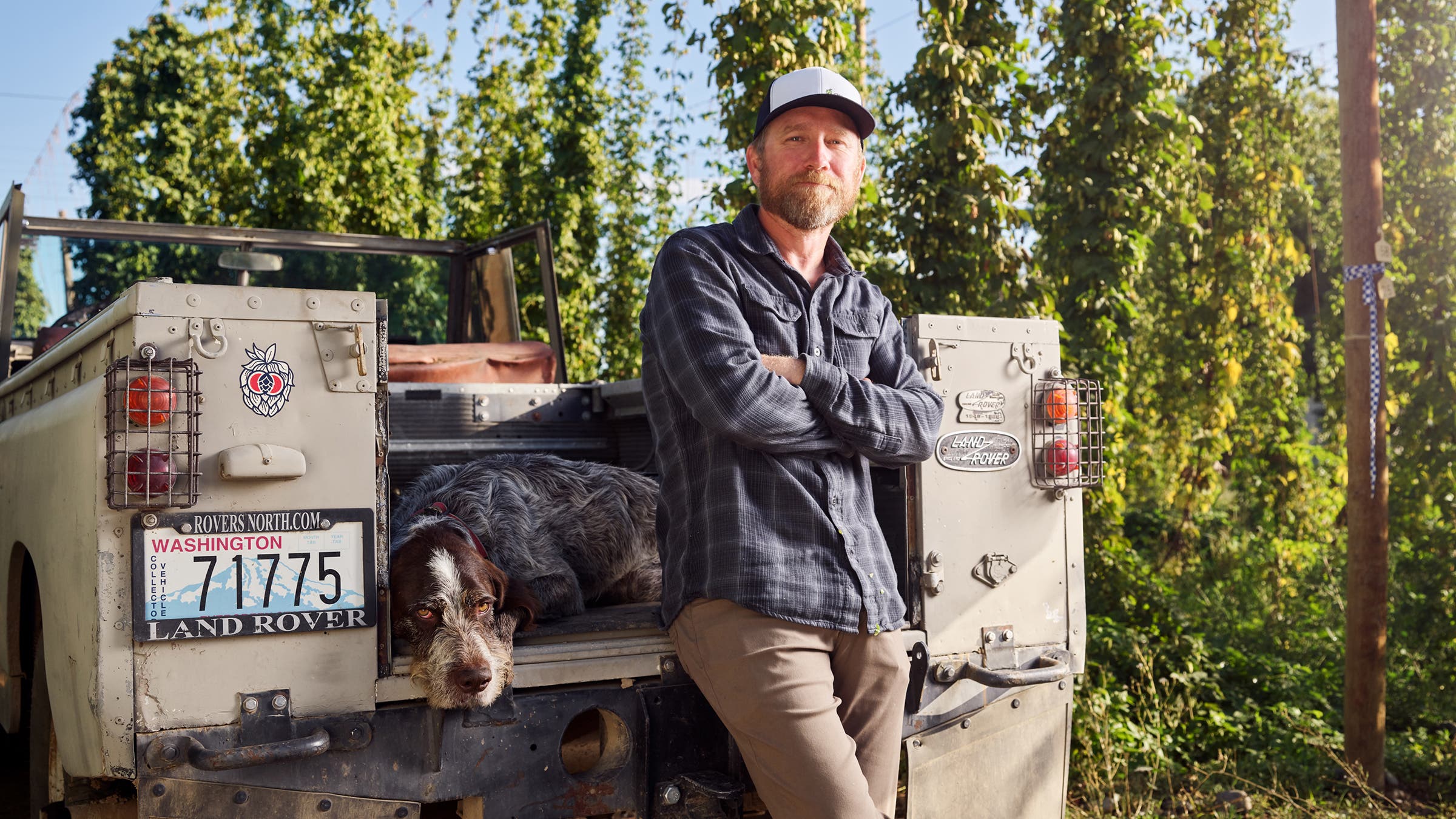 Hop breeder and farmer Jason Perrault