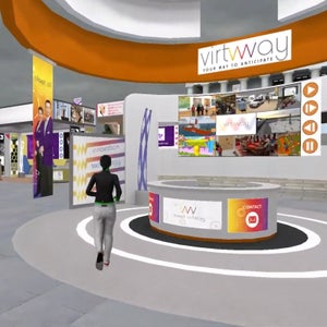 Built on a complex technology platform that’s used by big companies like Amazon and IBM, Thin Air attendees would be able to move through the virtual show like video-game characters to interact with brands and media personalities at simulated booths over three days.
