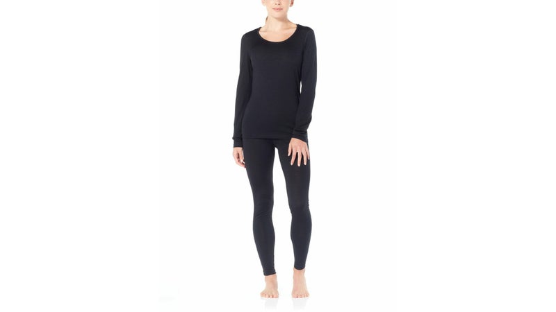 200-weight merino baselayers are the perfect all-rounder. You'll be warm on the ski hill, you can layer them under relatively normal clothes, and you won't overheat inside your car or a restaurant while wearing them.