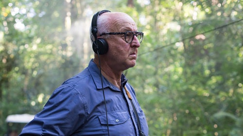 Chris Watson on location in Costa Rica, during a shoot for the BBC documentary The Green Planet