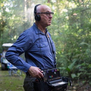 Chris Watson on location in Costa Rica, during a shoot for the BBC documentary The Green Planet