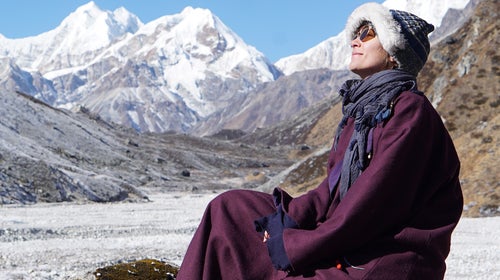 Elise Wortley in the Himalayas