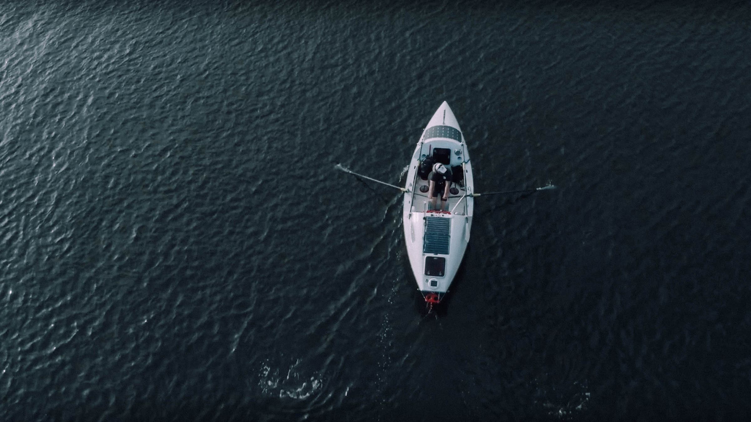 “Just to stop every once in a while and listen—I love doing that the most,” Madsen said of ocean rowing.