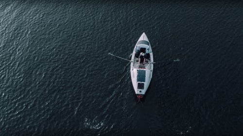 “Just to stop every once in a while and listen—I love doing that the most,” Madsen said of ocean rowing.