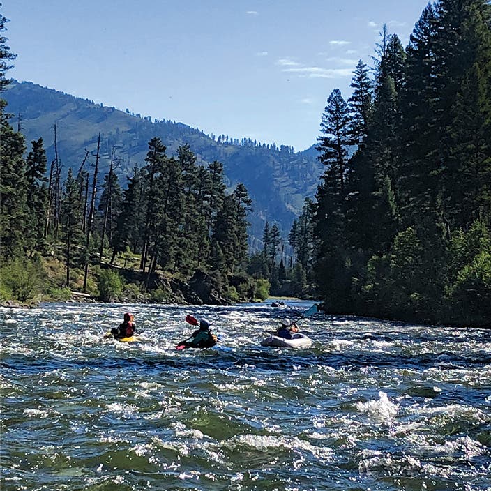 Boaters on the Middle Fork