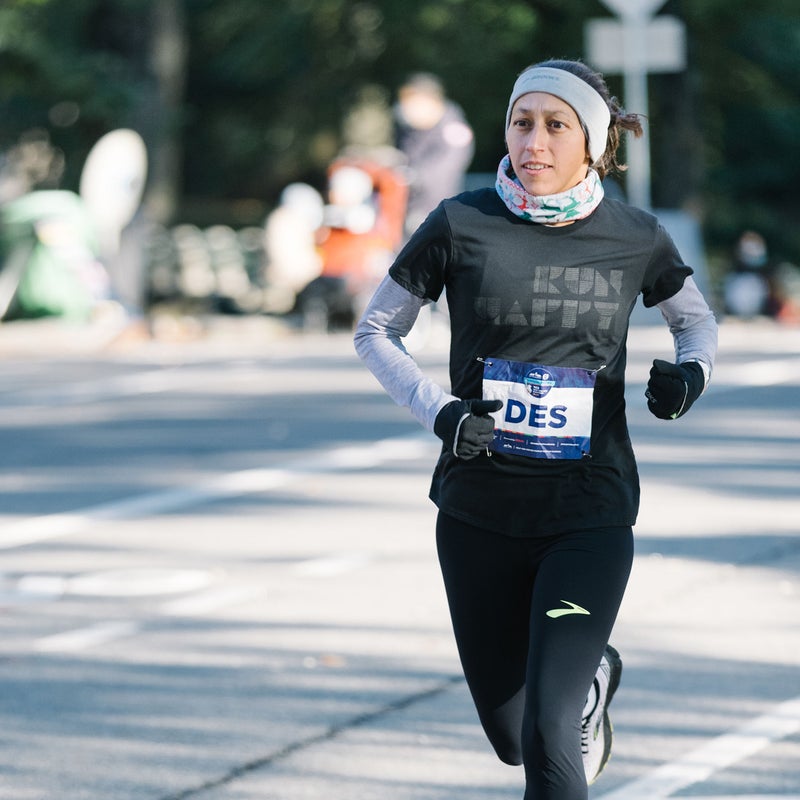Des Linden capped off her high-mileage month with 31 miles in Central Park on Saturday.