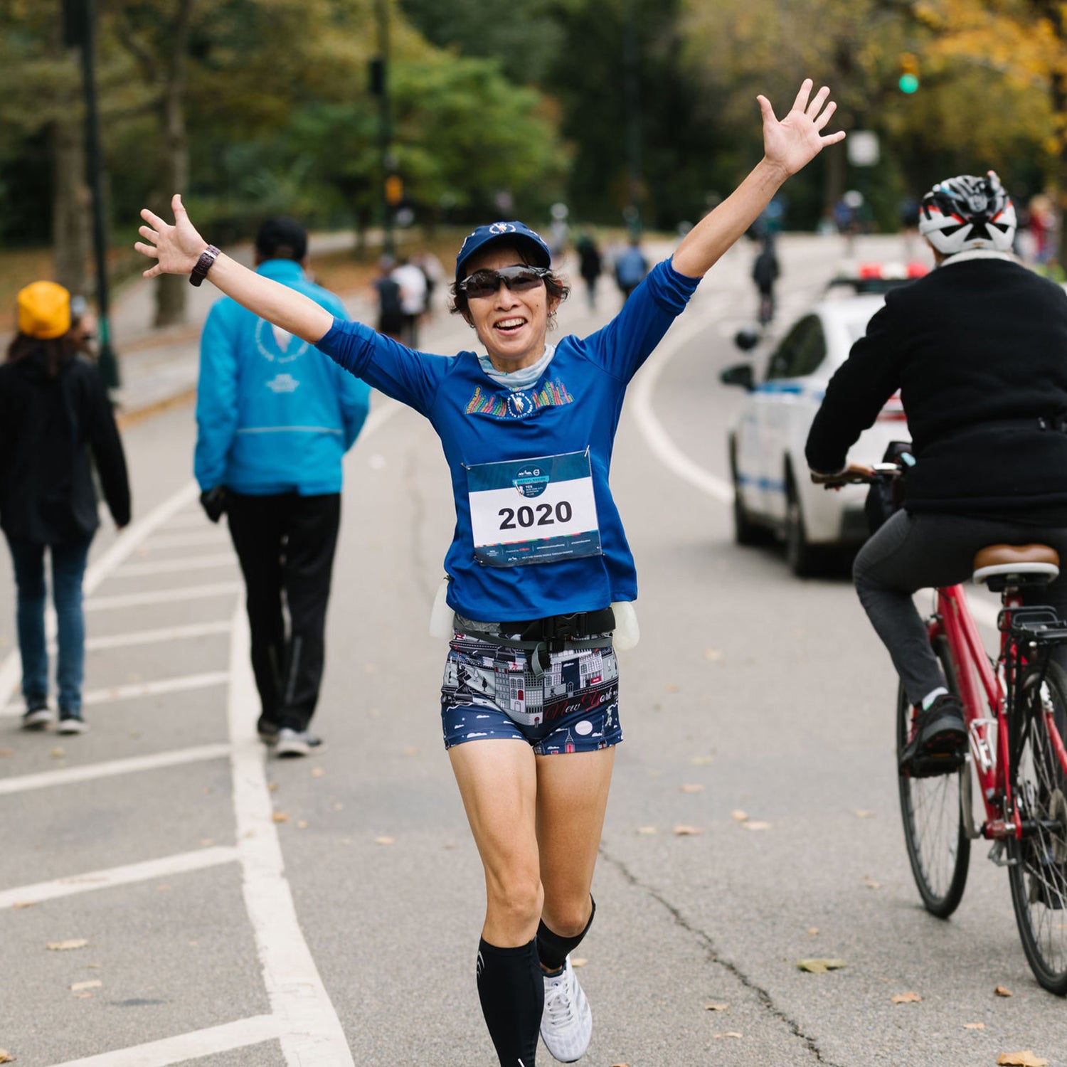 On Sunday morning in New York, racing conditions were more or less optimal.