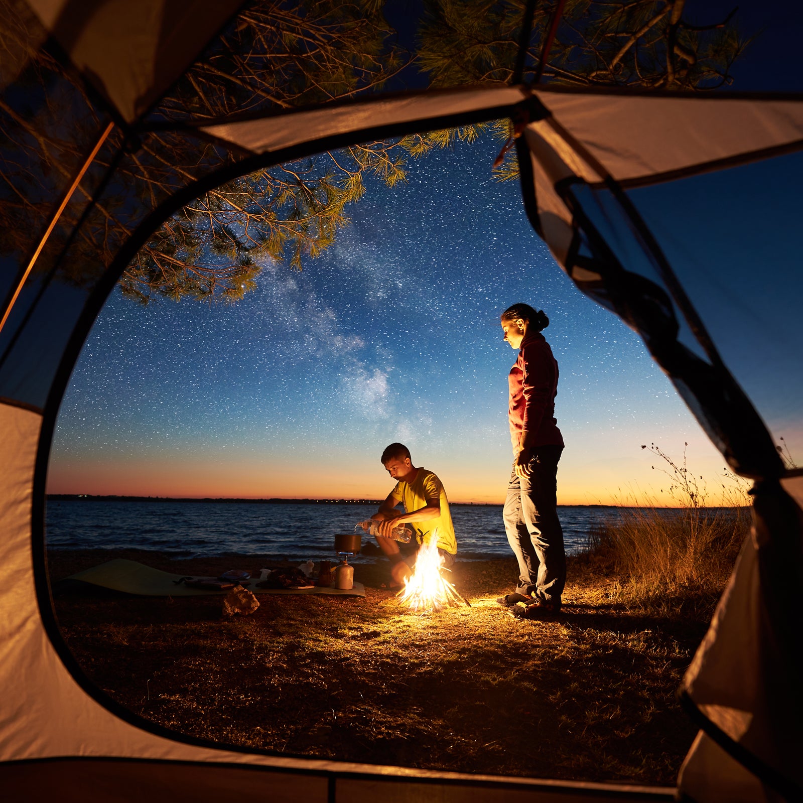 This holiday season, you can still pitch a tent on the beach or among red-rock deserts.