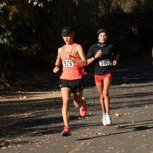 During her successful record attempt, Wolfgram was paced by two of her teammates on Nevada’s cross-country team, Adam Sjolund (pictured) and Carson Leavitt.