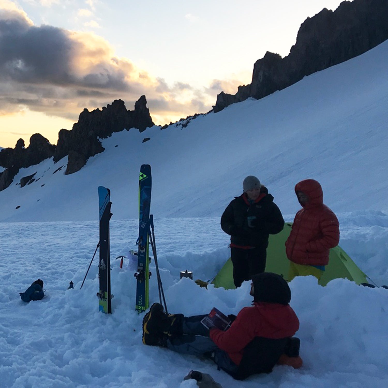 Skiing Up and Down Mount Shasta