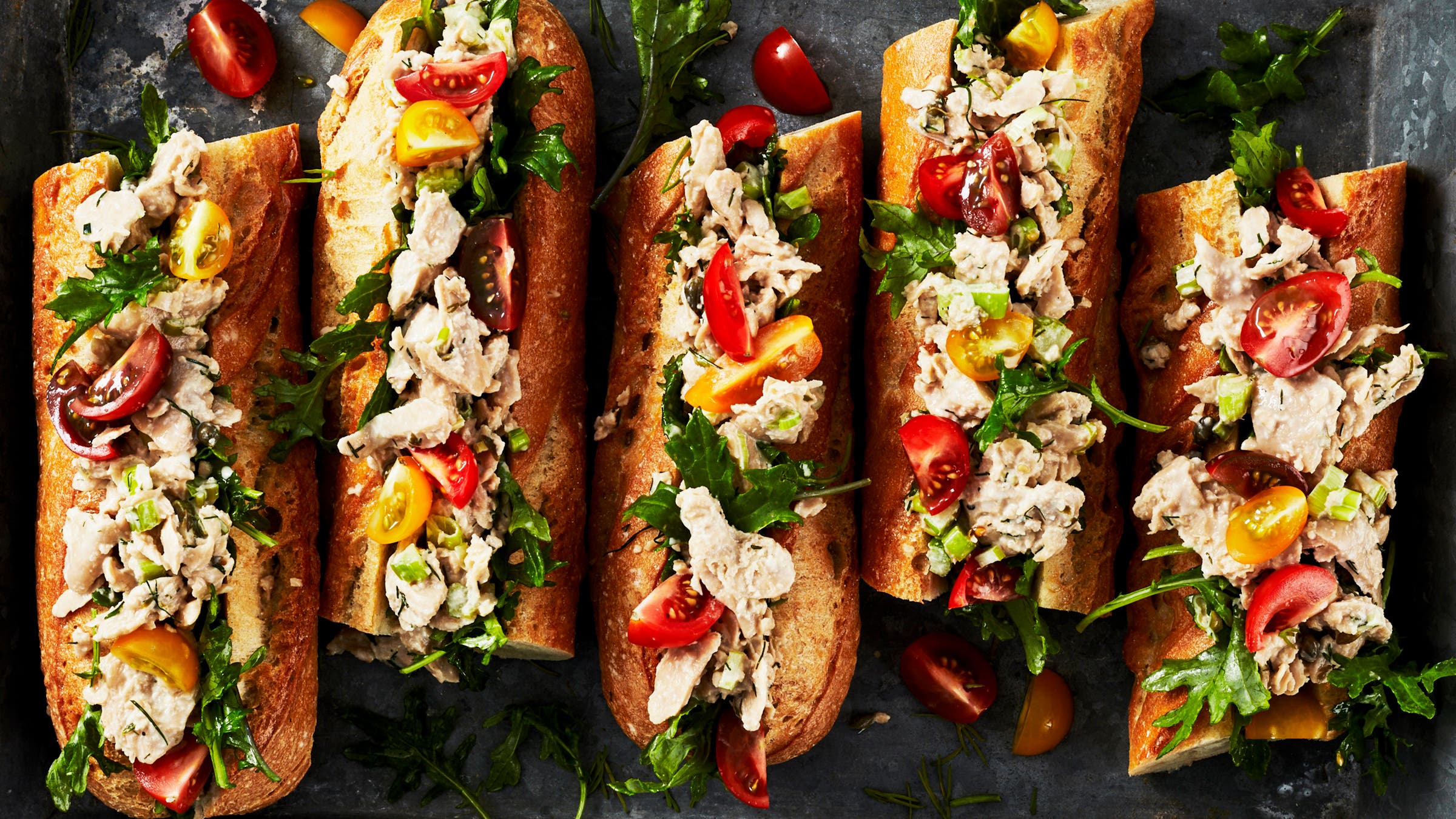 Hoagies made with Good Catch imitation tuna
