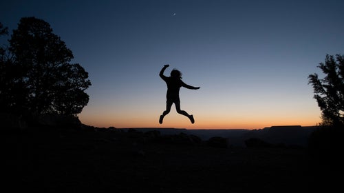 Jumping Silhouette