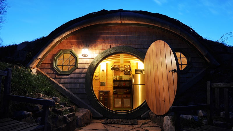 A hobbit hut at Forest Gully Farms