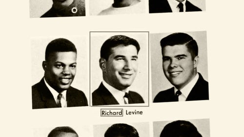 Levine in his 1963 high school yearbook