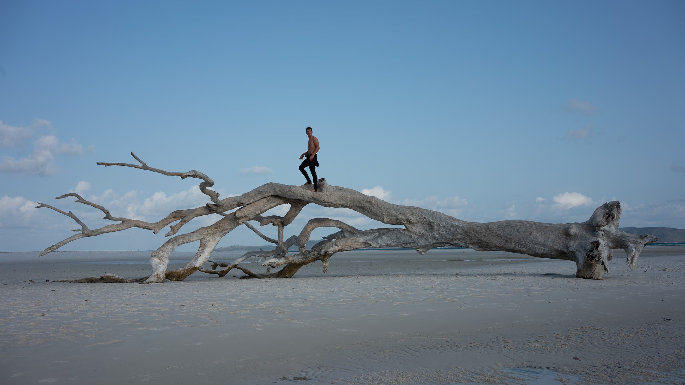 The author on Whitehaven Beach