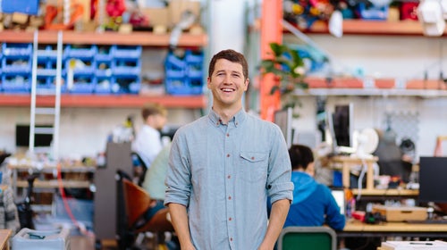 Founder Tim Swift at the Roam offices in San Francisco, California