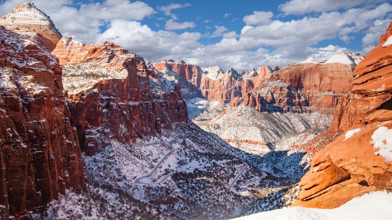 Zion Canyon Winter