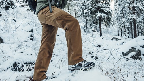 Men Outdoor Sport Hiking Trousers Thick Fleece Lined Climbing Skiing Shell  Pants