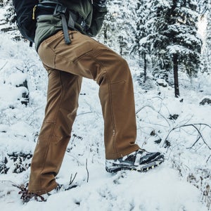 The Beyond Testa fleece-lined soft-shell pants are weather resistant, stretchy, breathable, and, when worn with a base layer, as warm as wearing a shell, midlayer, and tights, without the bulk or constriction.