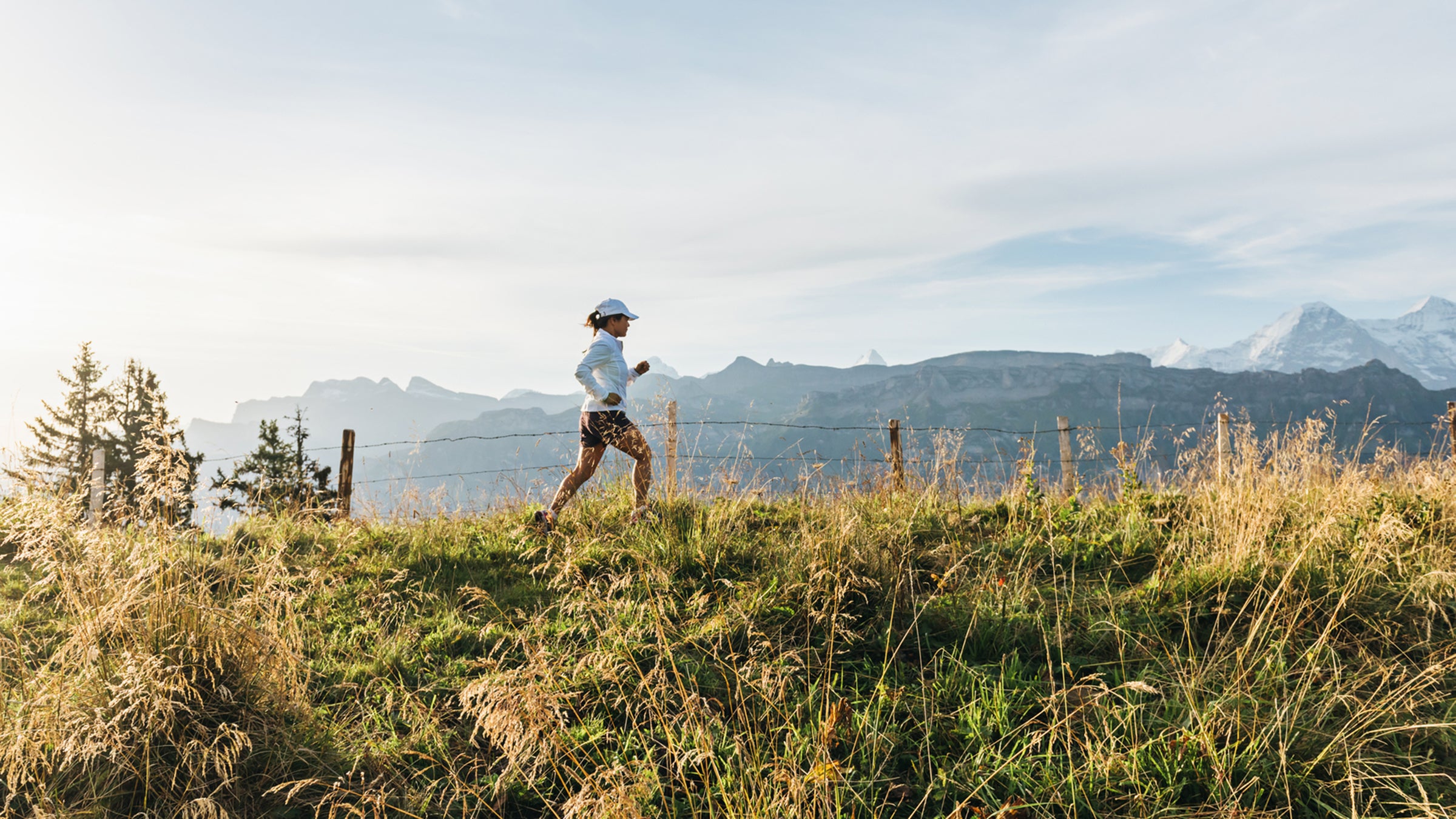 Trail Running In Swiss Alps