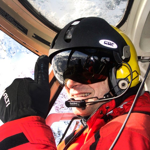 Jim, the helicopter pilot, in 2009