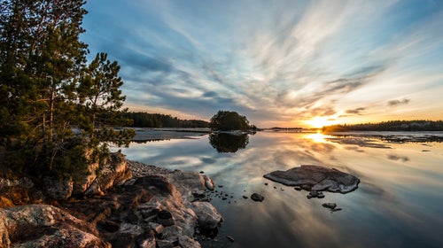 Sunset at Voyageurs National Park