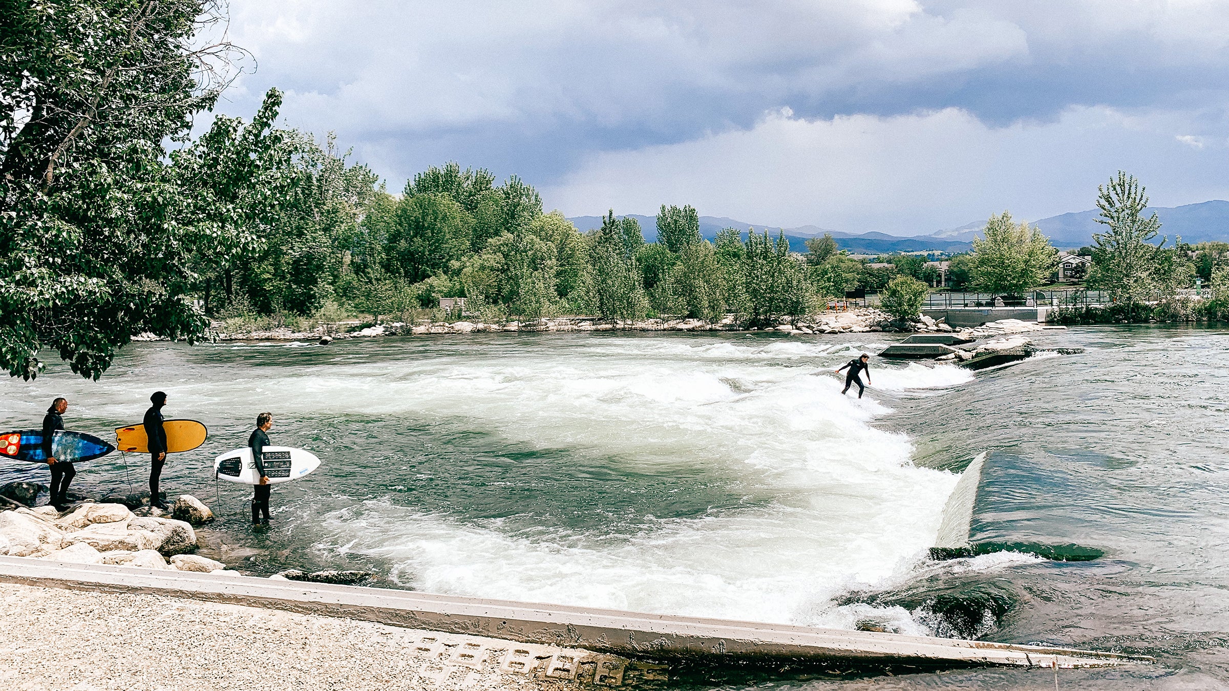 Surfing at Boise Whitewater Park