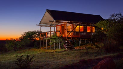 A tent at Camp Aramoni