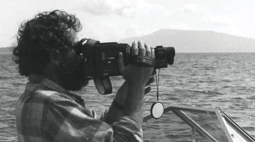 Ken whale-watching very early on in his career