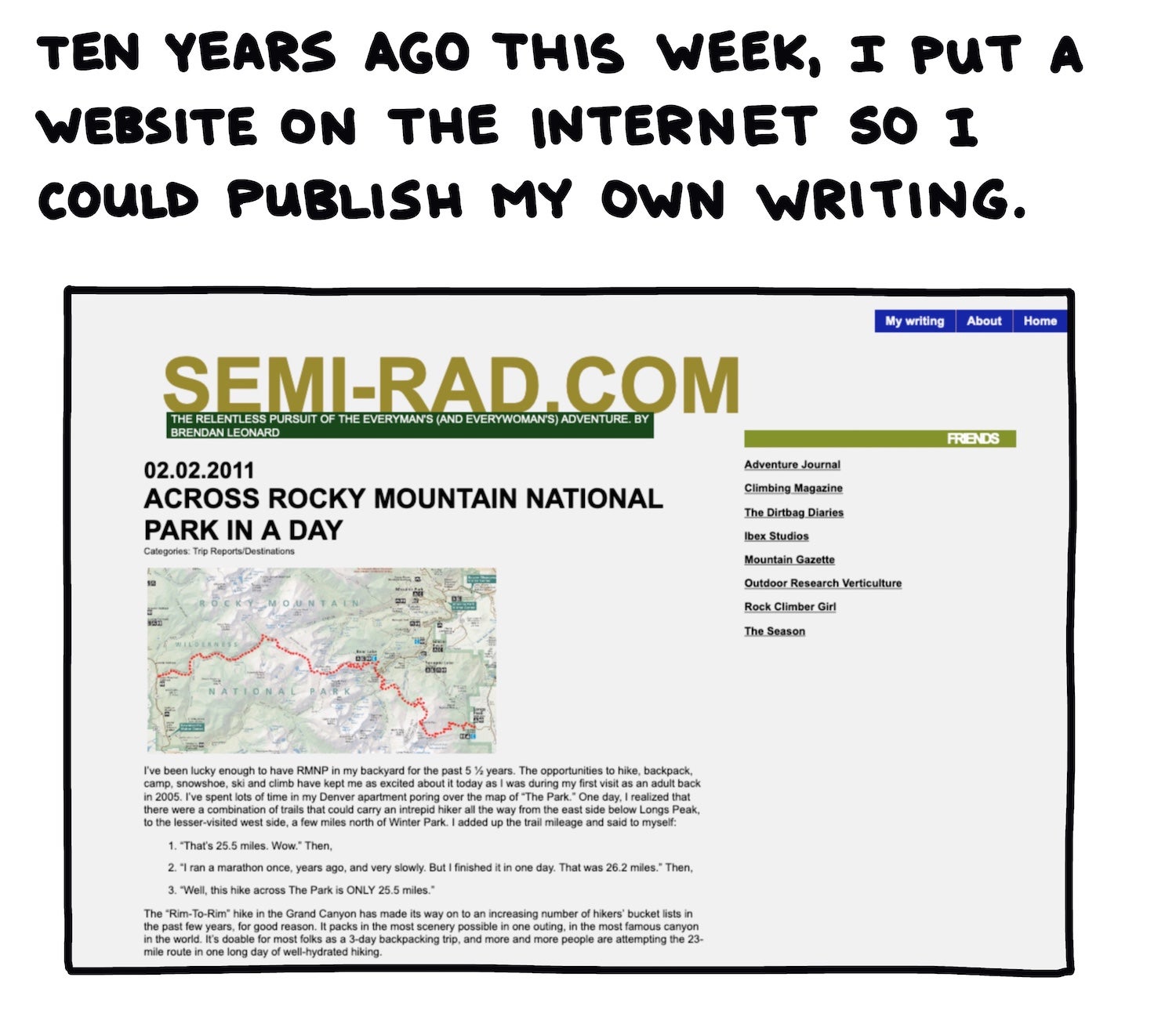 Ten years ago this week, I put a website on the internet so I could publish my own writing.