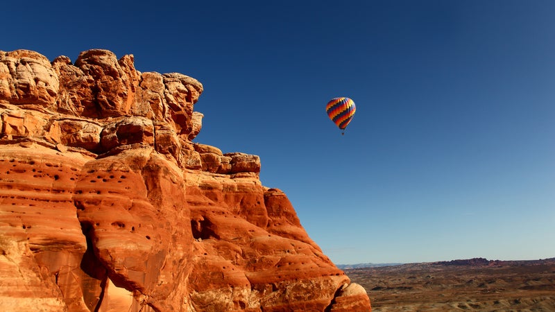 Hot air balloon in moab
