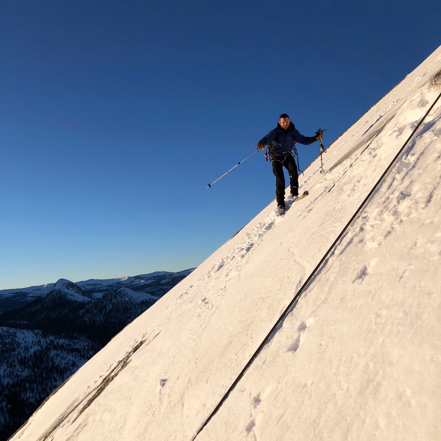 The Historic Ski Descent of Half Dome