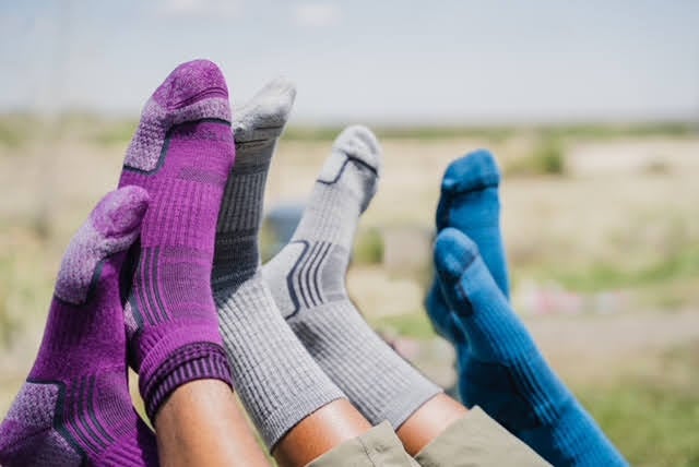 Tough Cutie socks in the field.