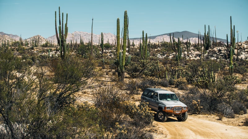 Dirt roads like this one are the norm.