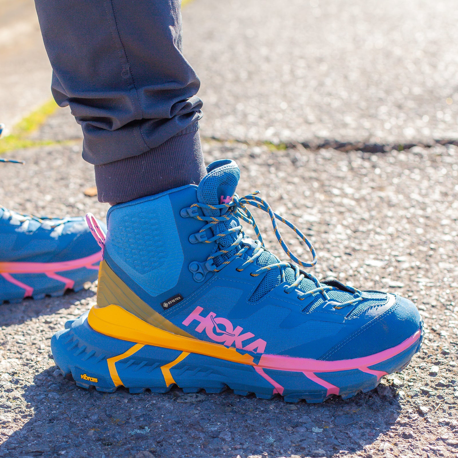 Amazon.com | TREZETA Men's Trekking Shoes, Blue Yellow, 6.5 | Hiking Shoes-megaelearning.vn