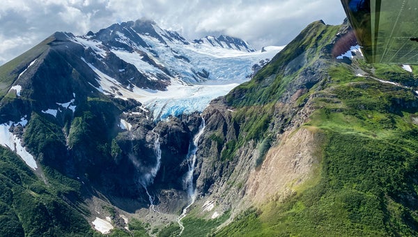 Rainbow Glacier, just outside the park