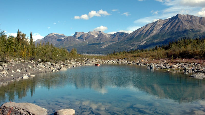 Kennicott River in Wrangell  St Elias National Park,McCarthy,Alaska.