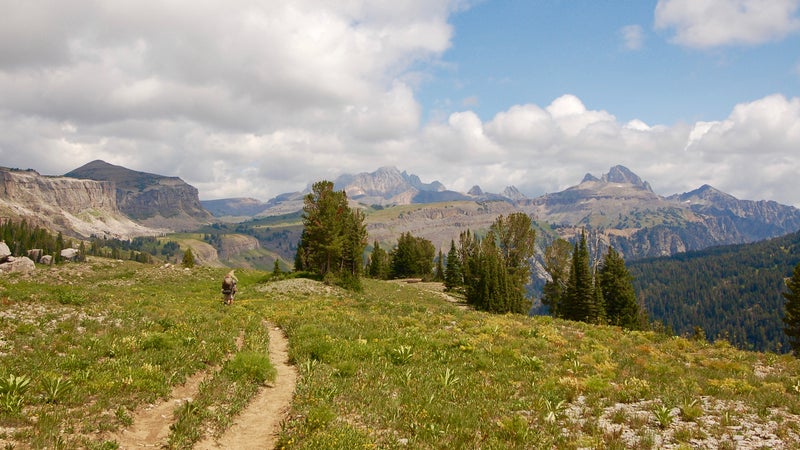 Backpackers on Teton Crest Trail