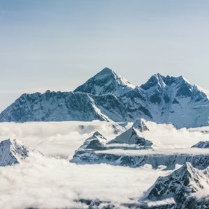 Mount Everest - Mountain Peaks Over Clouds In Himalaya, Nepal