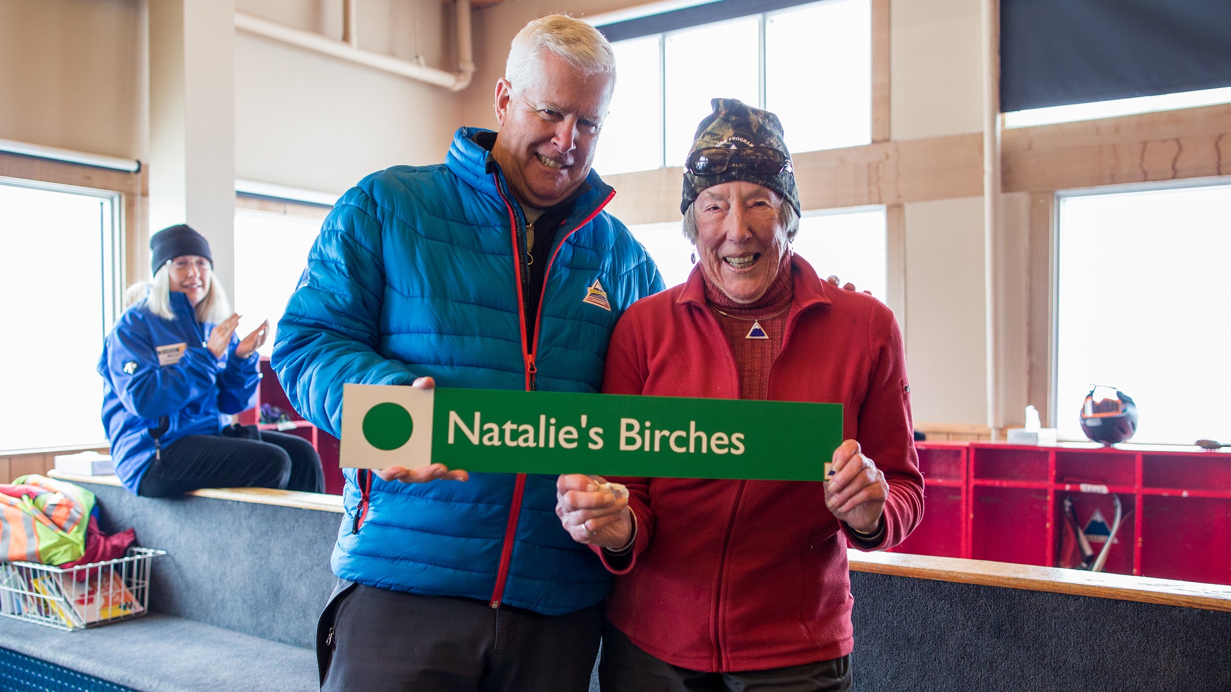 Rines Terry with John Diller, Sugarloaf’s former general manager.