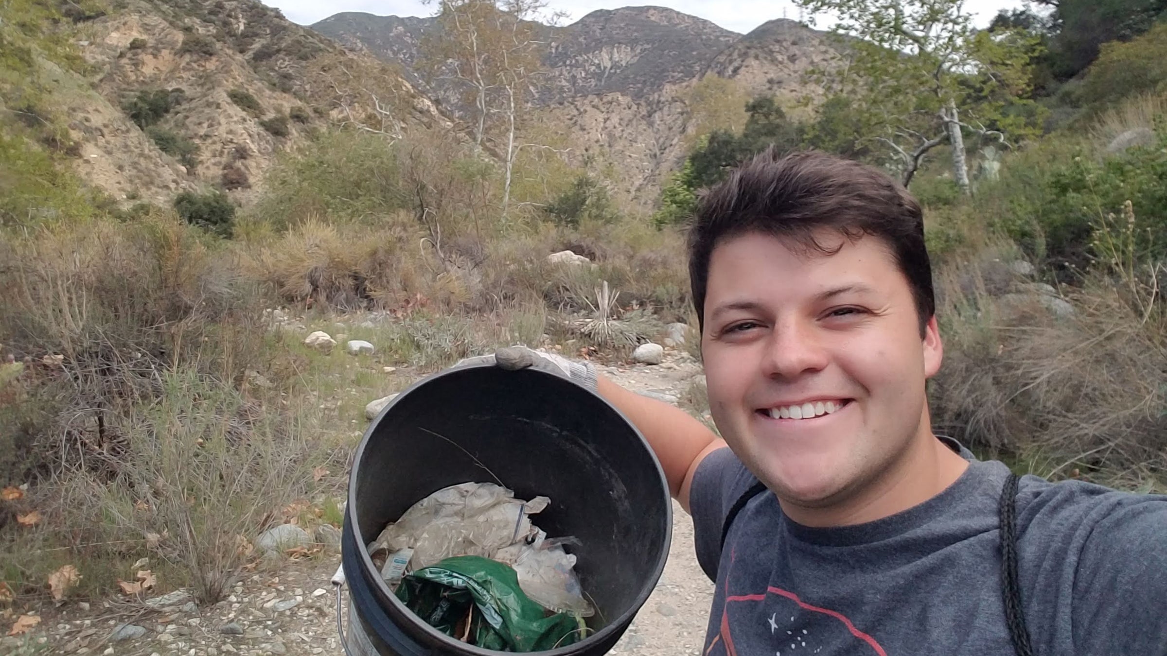 Edgar McGregor started picking up trash in Eaton Canyon in May 2019 and kept going back until the park was clean 589 days later.