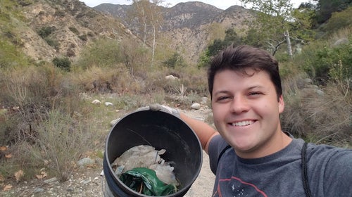 Edgar McGregor started picking up trash in Eaton Canyon in May 2019 and kept going back until the park was clean 589 days later.