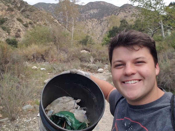 Edgar McGregor started picking up trash in Eaton Canyon in May 2019 and kept going back until the park was clean 589 days later.